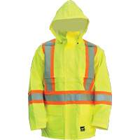 Manteau Open Road, Polyester/Polyur&eacute;thane, Jaune lime haute visibilit&eacute;, Petit Helyx Safety & Industrial Supplies