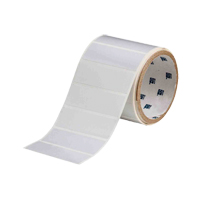 &eacute;tiquettes imprimables ToughBond &agrave; transfert thermique, Polyester, 3" lo x 1" h, Blanc Helyx Safety & Industrial Supplies