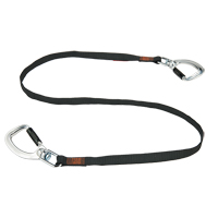 Squids&reg; 3139  Double-Locking Tool Lanyard with Swivel, Fixed Length, Dual Carabiner Helyx Safety & Industrial Supplies