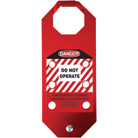 Stopout&reg; OSHA Danger Aluma-Tag Do Not Operate Hasp, Red Helyx Safety & Industrial Supplies