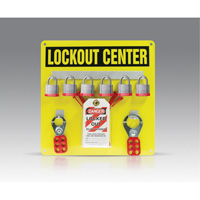 Hanger Board Kit, Laminated Steel Padlocks, 6 Padlock Capacity, Padlocks Included Helyx Safety & Industrial Supplies