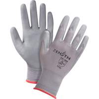 DMF-Free Coated Gloves, 7/Small, Polyurethane Coating, 15 Gauge, Nylon Shell Helyx Safety & Industrial Supplies