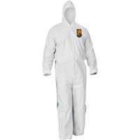 Kleenguard A40 Coveralls with Breathable Back, Large, Blue/White, Microporous/SMS Helyx Safety & Industrial Supplies