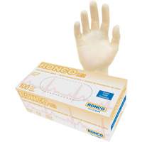 Disposable Gloves, Small, Latex, 4-mil, Powder-Free, Natural, Class 2 Helyx Safety & Industrial Supplies