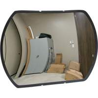 Roundtangular Convex Mirror with Bracket, 12" H x 18" W, Indoor/Outdoor Helyx Safety & Industrial Supplies