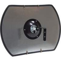 Roundtangular Convex Mirror with Bracket, 12" H x 18" W, Indoor/Outdoor Helyx Safety & Industrial Supplies