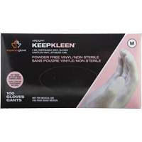 Gants jetables, Petit, Vinyle, 4 mils, Sans poudre, Blanc Helyx Safety & Industrial Supplies