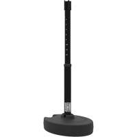 Base pour montant de barri&egrave;re PLUS, Hauteur de 42", Noir Helyx Safety & Industrial Supplies