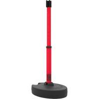 Base pour montant de barri&egrave;re PLUS, Hauteur de 42", Rouge Helyx Safety & Industrial Supplies