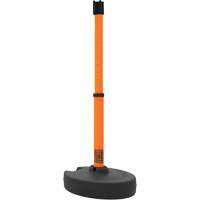 Base pour montant de barri&egrave;re PLUS, Hauteur de 42", Orange Helyx Safety & Industrial Supplies