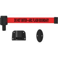 Syst&egrave;me de montage mural pour barri&egrave;re PLUS, Plastique, Fixation par vis, 15', Ruban Rouge Helyx Safety & Industrial Supplies