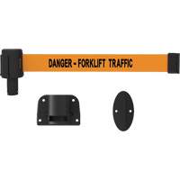 Syst&egrave;me de montage mural pour barri&egrave;re PLUS, Plastique, Fixation par vis, 15', Ruban Orange Helyx Safety & Industrial Supplies
