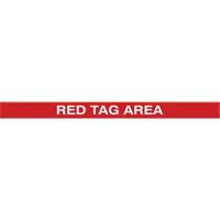 Tough-Mark Heavy-Duty Floor Marking, Rectangle, 48" L x 2" W, Red, Polyethylene Helyx Safety & Industrial Supplies
