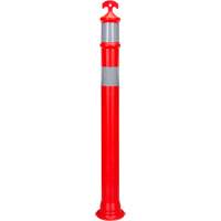 Poteau d&eacute;lin&eacute;ateur &agrave; visibilit&eacute; &eacute;lev&eacute;e &agrave; dessus en T, 42" h, Orange Helyx Safety & Industrial Supplies