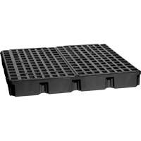 Plateforme de d&eacute;versement modulaire, Capacit&eacute; de d&eacute;versement 60,5 gal. US, 51,5'' x 51,5'' x 6,5" Helyx Safety & Industrial Supplies