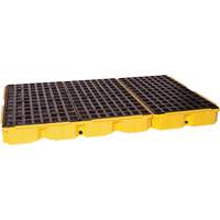 Plateforme de d&eacute;versement modulaire, Capacit&eacute; de d&eacute;versement 88 gal. US, 51,5'' x 78,25" x 6,5" Helyx Safety & Industrial Supplies