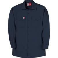 Arc Flash Work Shirt, Small, Navy Blue Helyx Safety & Industrial Supplies