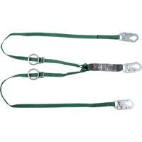 V-Series Lanyard, 3', Rebar Hook Center, Snap Hook Leg Ends, Polyester Helyx Safety & Industrial Supplies