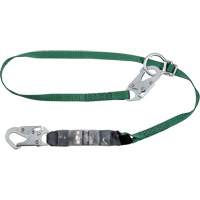 V-Series Tie-Back Lanyard, 6', Rebar Hook Center, Snap Hook Leg Ends, Polyester Helyx Safety & Industrial Supplies