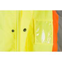 RZ1000 Rain Jacket, Polyester, Small, High Visibility Lime-Yellow Helyx Safety & Industrial Supplies