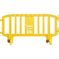 Movit Barricade, Interlocking, 78" L x 39" H, Yellow Helyx Safety & Industrial Supplies