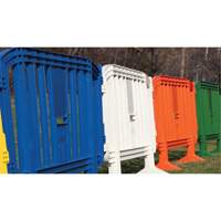 Minit Barricade, Interlocking, 49" L x 39" H, Green Helyx Safety & Industrial Supplies