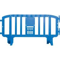 Movit Barricade, Interlocking, 78" L x 39" H, Blue Helyx Safety & Industrial Supplies