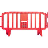 Movit Barricade, Interlocking, 78" L x 39" H, Red Helyx Safety & Industrial Supplies