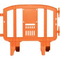 Minit Barricade, Interlocking, 49" L x 39" H, Orange Helyx Safety & Industrial Supplies