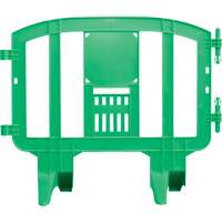 Minit Barricade, Interlocking, 49" L x 39" H, Green Helyx Safety & Industrial Supplies