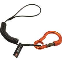 Squids&reg; 3156 Tool Lanyard, Coil, Carabiner/Loop Helyx Safety & Industrial Supplies