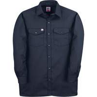 Long-Sleeved Twill Work Shirt, Men's, 4X-Large, Navy Blue Helyx Safety & Industrial Supplies
