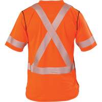 T-shirt &agrave; manches courtes haute visibilit&eacute; Polartec Power Grid, Polyester, Petit, Orange Helyx Safety & Industrial Supplies