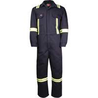 Combinaisons avec mat&eacute;riau r&eacute;fl&eacute;chissant de luxe Westex UltraSoft, Taille 36 (grande taille), Bleu marin, 8,7 cal/cm² Helyx Safety & Industrial Supplies