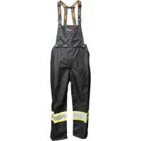 Pantalons &agrave; bavette ignifug&eacute;s Journeyman, Petit, Noir Helyx Safety & Industrial Supplies