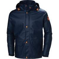 Gale Rain Jacket, Polyester/Polyurethane, X-Small, Navy Blue Helyx Safety & Industrial Supplies