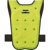 Chill-Its&reg; 6687 Economy Dry Evaporative Cooling Vest, Small/Medium, High Visibility Lime-Yellow Helyx Safety & Industrial Supplies