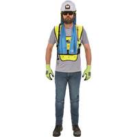Chill-Its&reg; 6687 Economy Dry Evaporative Cooling Vest, Small/Medium, High Visibility Lime-Yellow Helyx Safety & Industrial Supplies