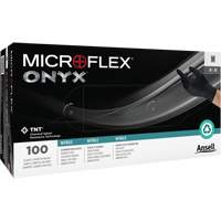 Gants Onyx, Petit, Nitrile, 3,5 mils, Sans poudre, Noir Helyx Safety & Industrial Supplies
