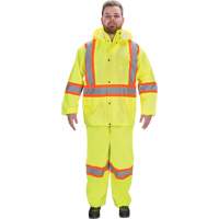 RZ1000 Rain Suit, Polyester, Small, High Visibility Lime-Yellow Helyx Safety & Industrial Supplies