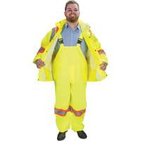 RZ1000 Rain Suit, Polyester, Small, High Visibility Lime-Yellow Helyx Safety & Industrial Supplies
