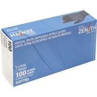 Puncture-Resistant Medical-Grade Disposable Gloves, X-Large, Nitrile, 5-mil, Powder-Free, Black, Class 2 Helyx Safety & Industrial Supplies
