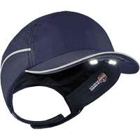 Skullerz&reg; 8965 Lightweight Bump Cap Hat with LED Lighting, Navy Blue Helyx Safety & Industrial Supplies
