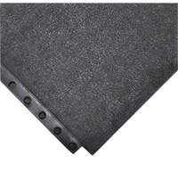 Tapis antifatigue 24/Seven Locksafe, Lisse, 3' x 3' x 5/8", Noir, Caoutchouc naturel Helyx Safety & Industrial Supplies