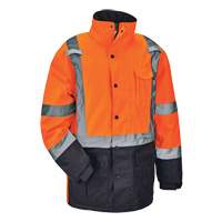 GloWear&reg; 8384 Type R Thermal Parka, High Visibility Orange, Large Helyx Safety & Industrial Supplies