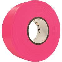 Flagging Tape, 1.1875" W x 164' L, Fluorescent Pink Helyx Safety & Industrial Supplies