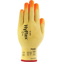 HyFlex&reg; High Visibility Cut-Resistant Gloves, Size 6, 13 Gauge, Foam Nitrile Coated, Stainless Steel/Kevlar&reg;/Spandex Shell, ASTM ANSI Level A5/EN 388 Level E Helyx Safety & Industrial Supplies