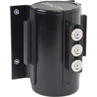 Wall Mount Barrier with Magnetic Tape, Steel, Screw Mount, 12', Black Tape Helyx Safety & Industrial Supplies