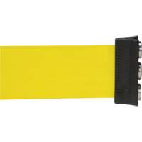 Magnetic Tape Cassette for Build-Your-Own Crowd Control Barrier, 12', Yellow Tape Helyx Safety & Industrial Supplies