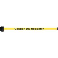 Magnetic Tape Cassette for Build-Your-Own Crowd Control Barrier, Caution Do Not Enter, 7', Yellow Tape Helyx Safety & Industrial Supplies
